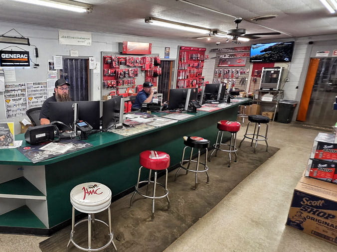 Moore Supply Nacogdoches Texas plumbing parts & service counter