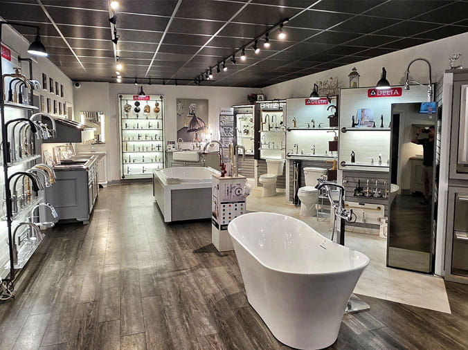 Moore Supply Nacogdoches Texas Bath & Kithen Showroom interior